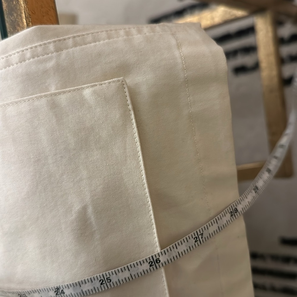 Theory white cream utility collared zip coat jacket pockets - Picture 8 of 9
